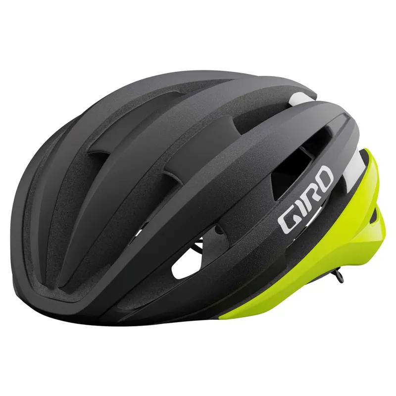 Giro Synthe Mips II Road Helmet - Matte Black/Highlight Yellow