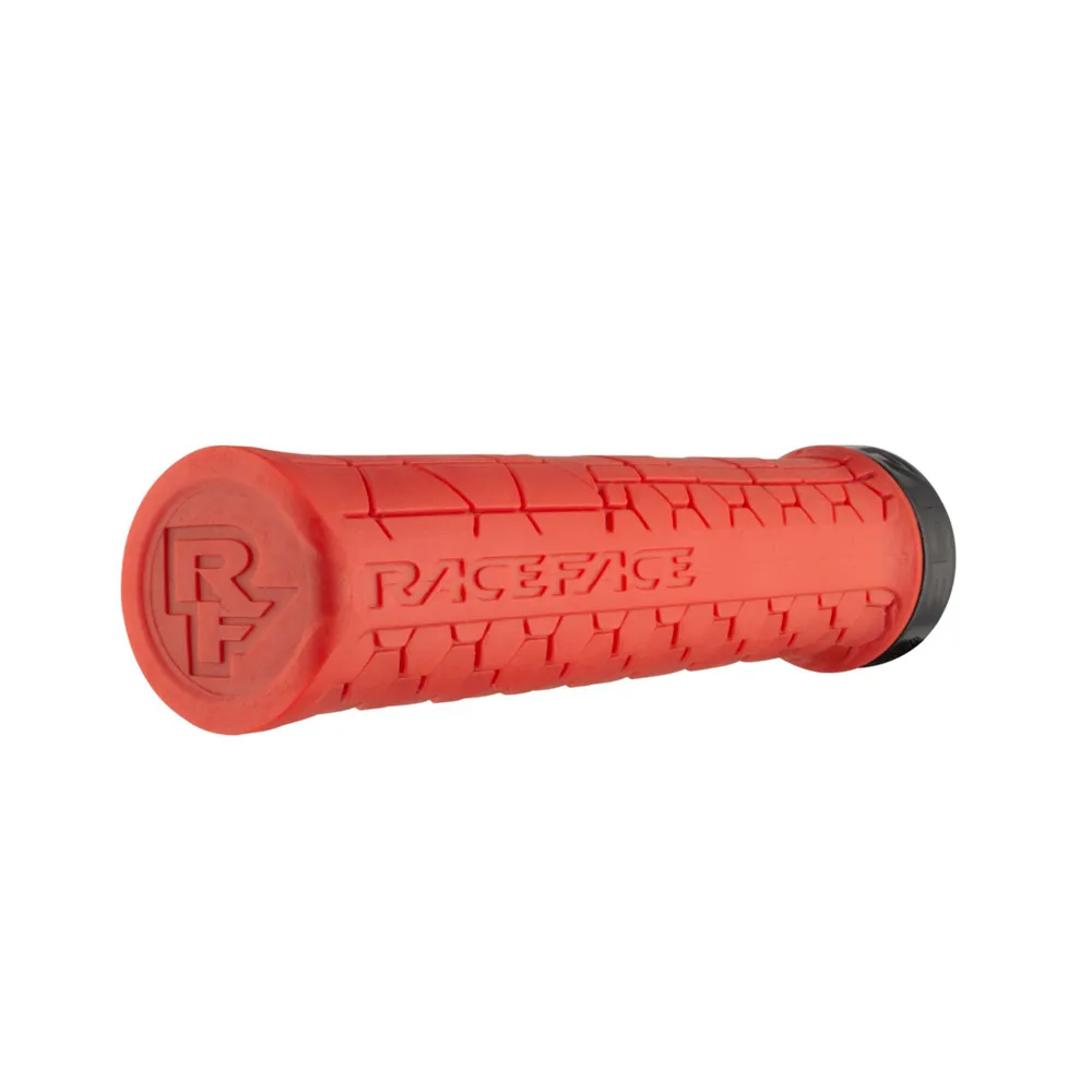 uPRISE Bikes Race Face Getta Grip Lock-On MTB Grips -  Red/Black | Price match, 365 day return s, 18-Month Warranty, Finance Available & Free UK Delivery