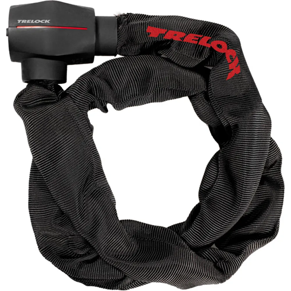 uPRISE Bikes Trelock BC580 Gold Sold Secure Chain Lock - 110cm x 9mm - Black | Price match, 365 day return s, 18-Month Warranty, Finance Available & Free UK Delivery