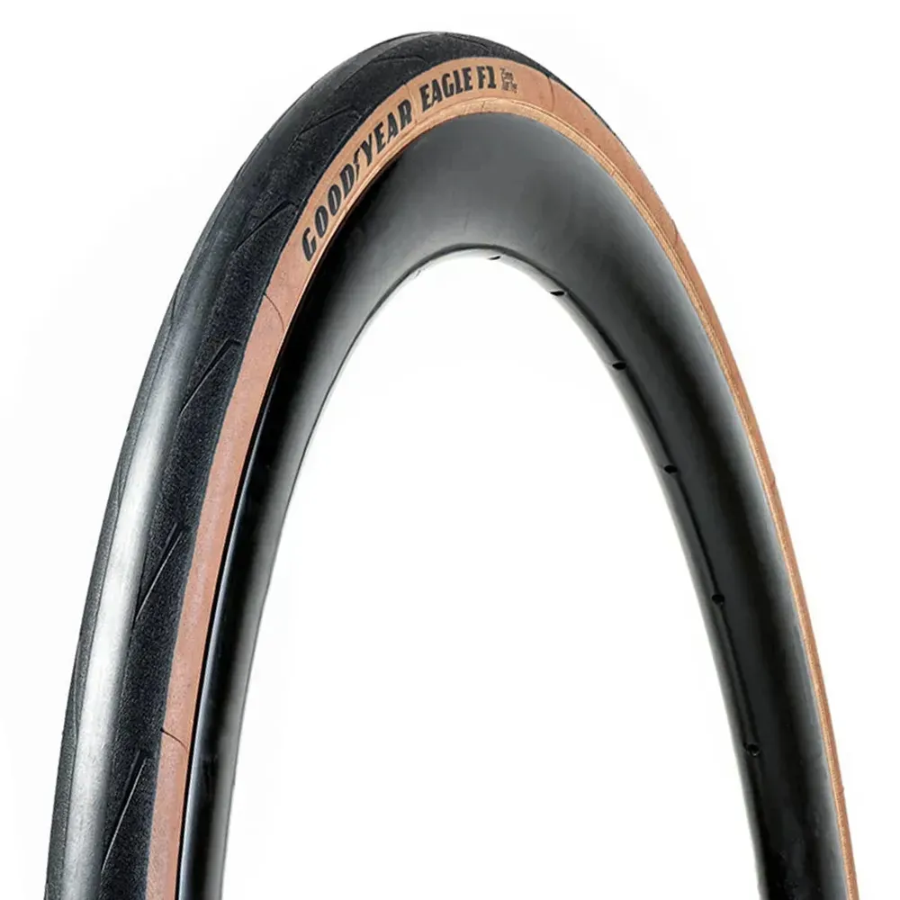 uPRISE Bikes Goodyear Eagle F1 R Tube Type Clincher Road Bike Tyre - Tan | Price match, 365 day return s, 18-Month Warranty, Finance Available & Free UK Delivery