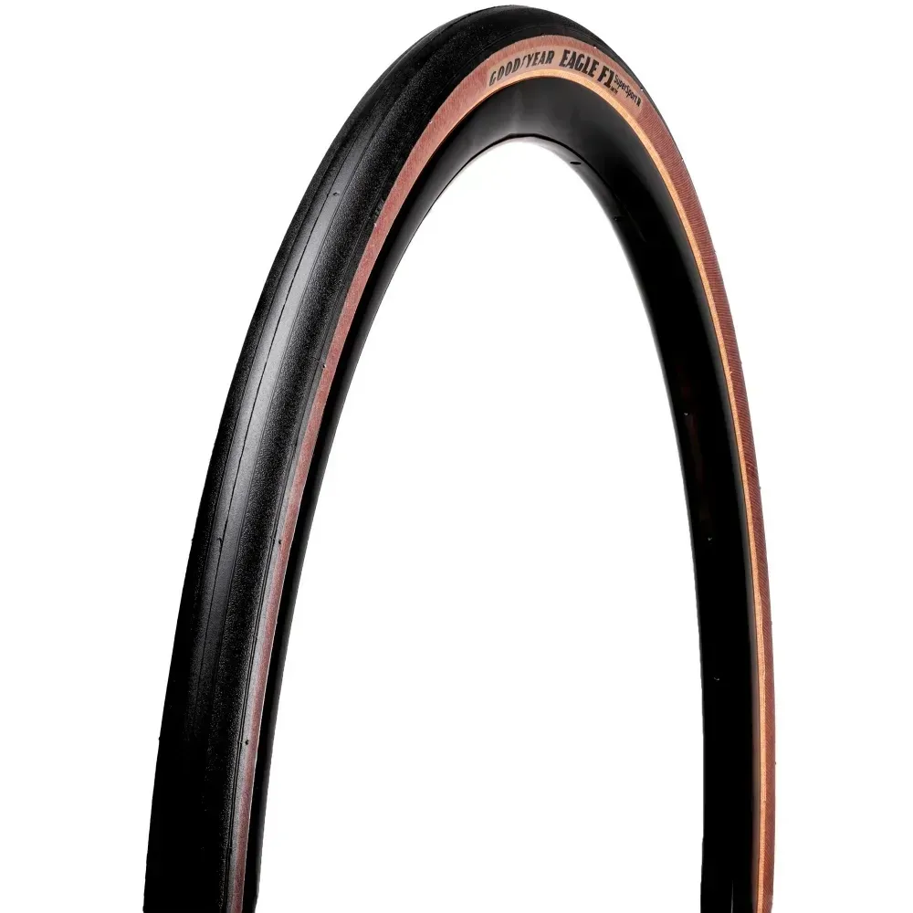 uPRISE Bikes Goodyear Eagle F1 Supersport R Tube Type Road Bike Tyre - Tan | Price match, 365 day return s, 18-Month Warranty, Finance Available & Free UK Delivery