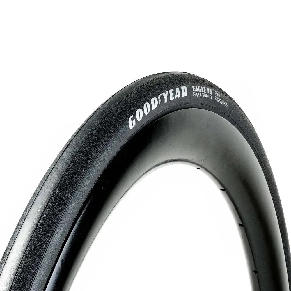 uPRISE Bikes Goodyear Eagle F1 Supersport Tube Type Road Bike Tyre - Black | Price match, 365 day return s, 18-Month Warranty, Finance Available & Free UK Delivery