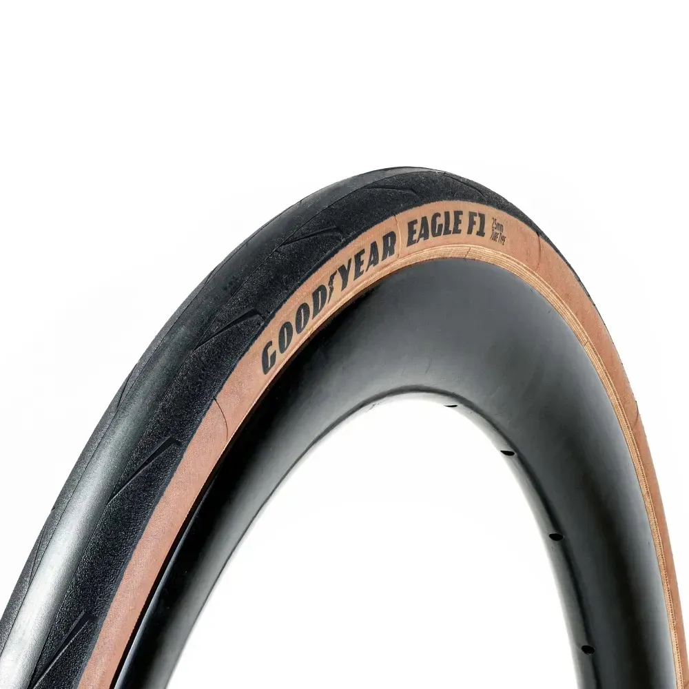 uPRISE Bikes Goodyear Eagle F1 Tube Type Road Bike Tyre - Tan | Price match, 365 day return s, 18-Month Warranty, Finance Available & Free UK Delivery