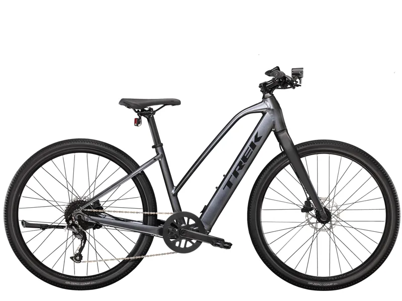 Trek Dual Sport+ 2 Stagger 252 Electric Hybrid Bike - Grey