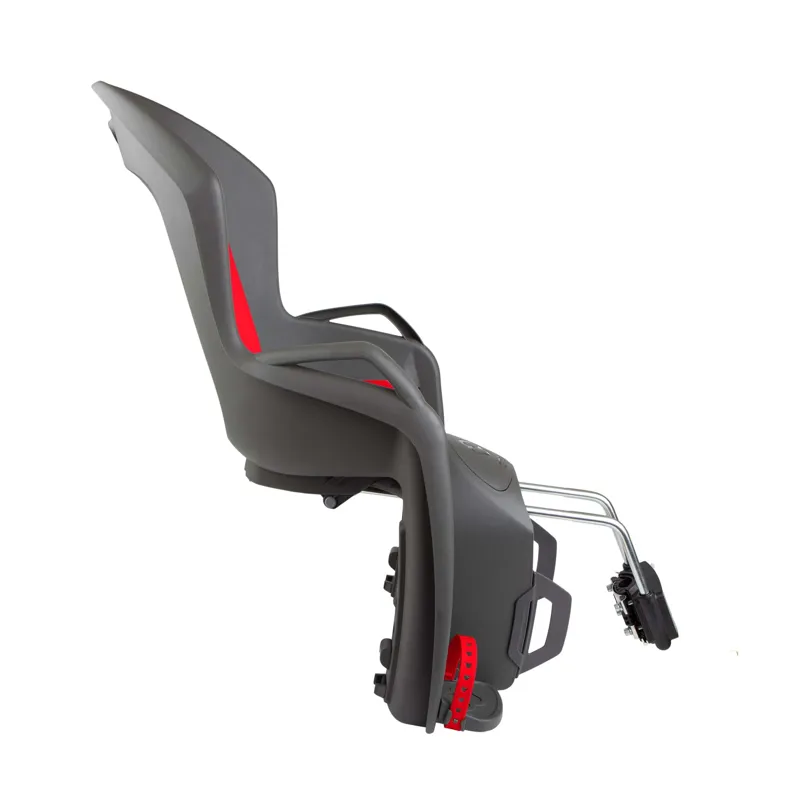Hamax Amiga Frame Mounted Rear Child Seat - Dark Grey/Red-1