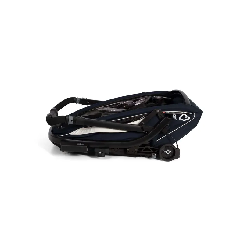 Hamax Breeze Twin Child Bike Trailer - Navy/Cream-8