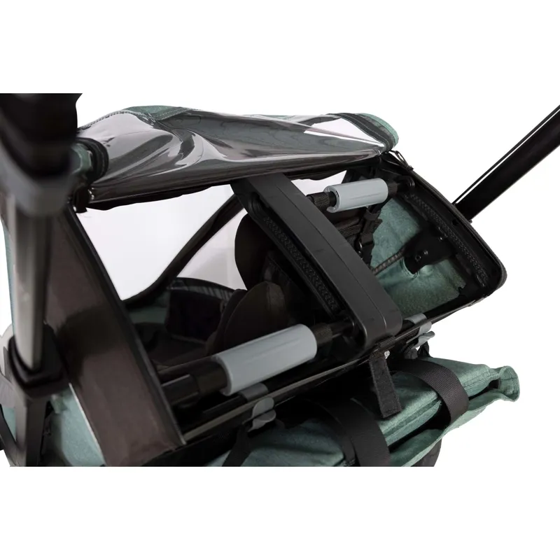 Hamax Cocoon Single Child Bike Trailer - Green/Black-3