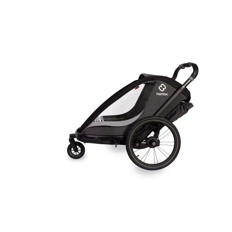 Hamax Cocoon Single Child Bike Trailer - Grey/Black-2