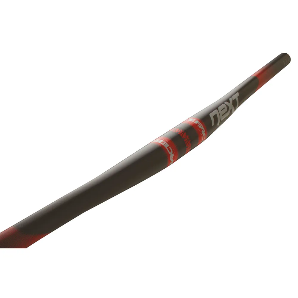 uPRISE Bikes Race Face Next Flat Wide MTB Handlebar - 720mm - Black/Red | Price match, 365 day return s, 18-Month Warranty, Finance Available & Free UK Delivery