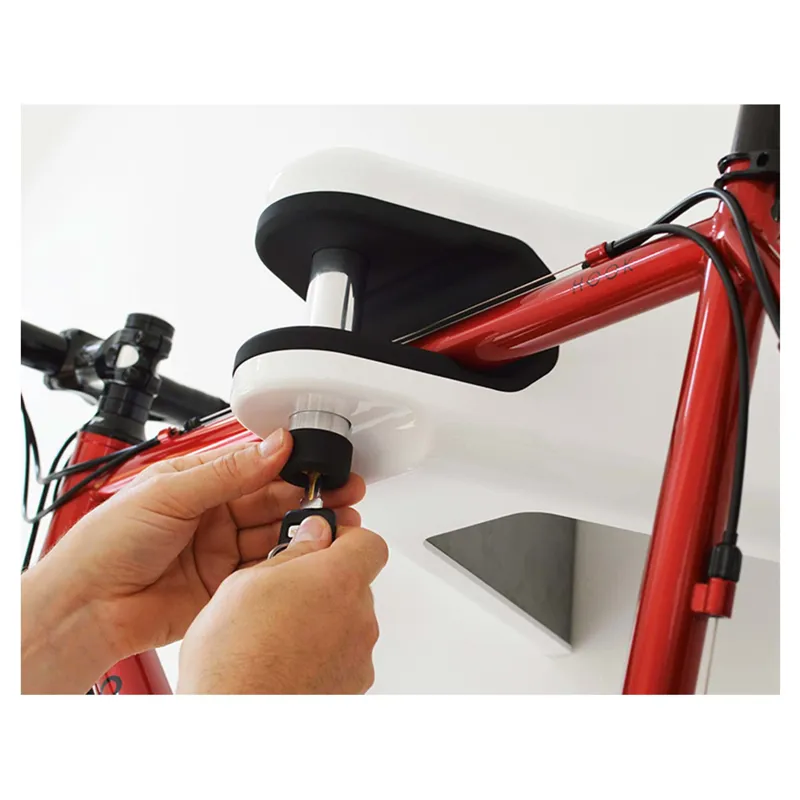 HipLok AirLok Wall Mounted Lock/Hanger - 1 Bike - White-1