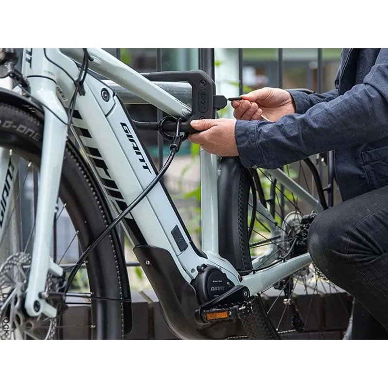 Hiplok DX+ D Lock and 2m Cable - Diamond Sold Secure - Black-1