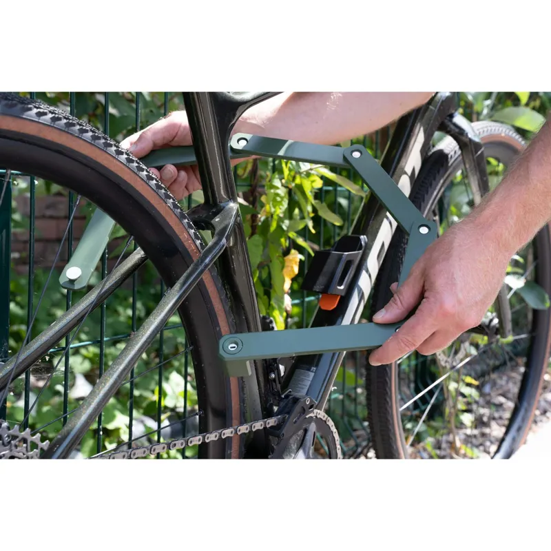 Hiplok Switch Folding Lock - Bronze Sold Secure - Green-5