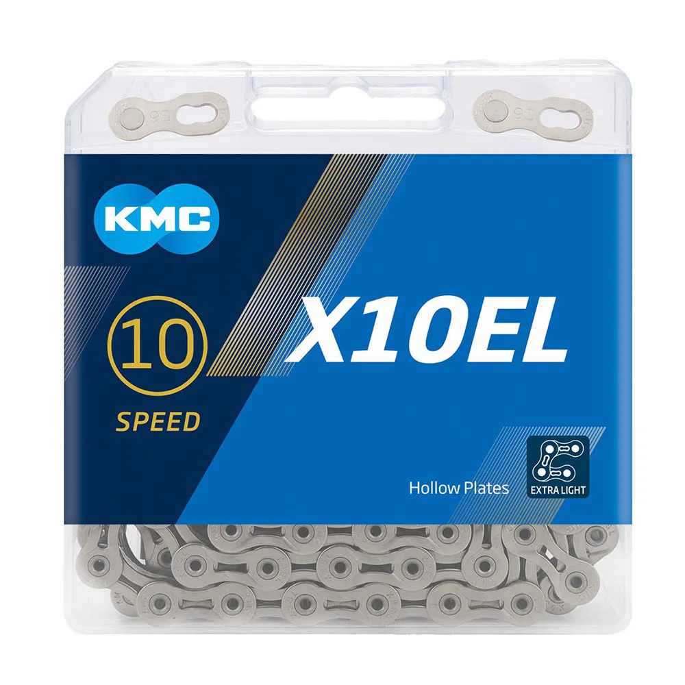 uPRISE Bikes Kmc KMC X10 EL 114 Links 10 Speed Chain - Silver | Price match, 365 day return s, 18-Month Warranty, Finance Available & Free UK Delivery