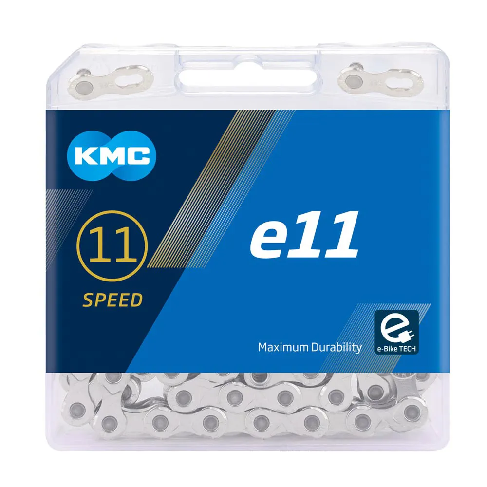 uPRISE Bikes Kmc KMC E11 122 Link 11 Speed E-Bike Chain - Silver | Price match, 365 day return s, 18-Month Warranty, Finance Available & Free UK Delivery