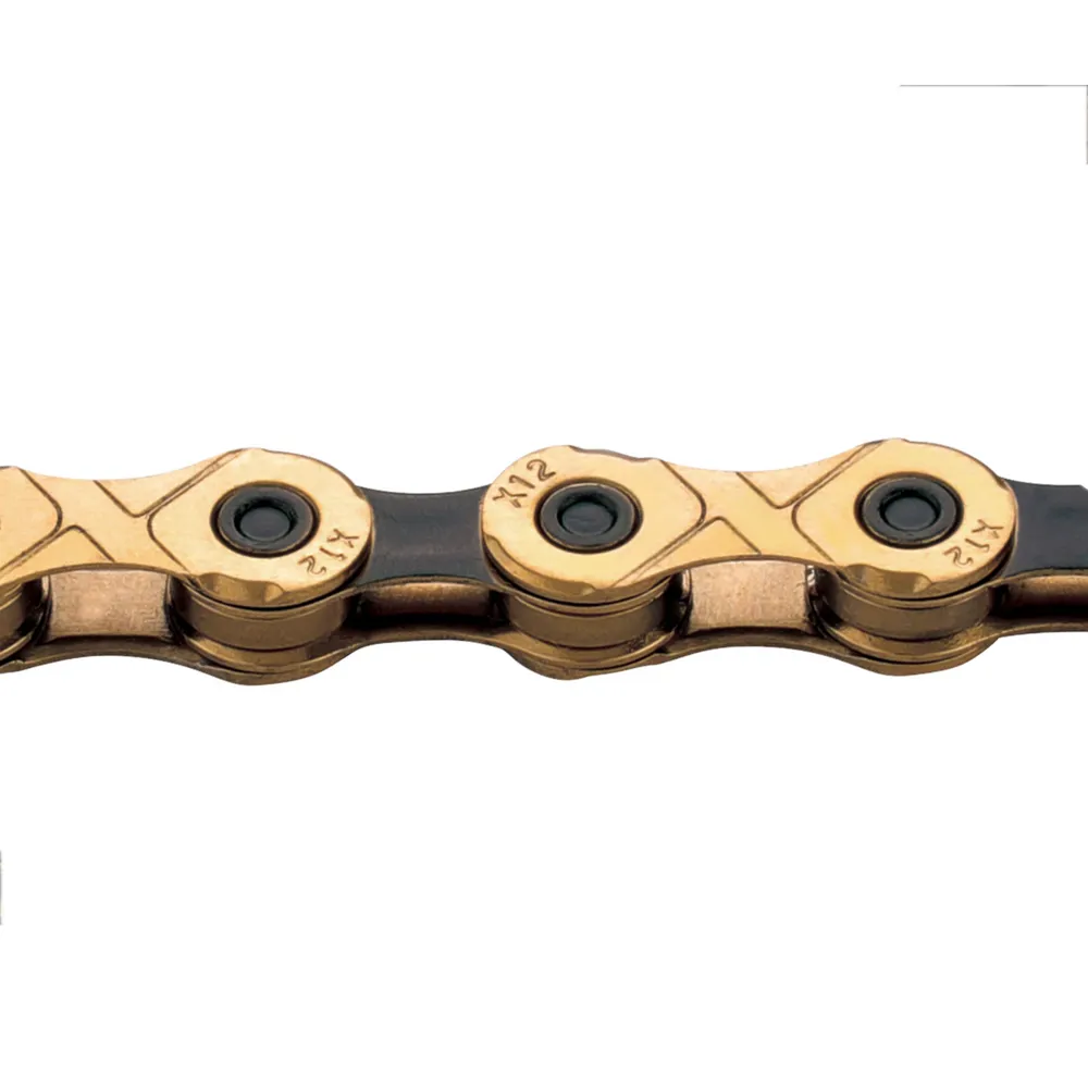 uPRISE Bikes Kmc KMC X12 126 Links 12 Speed Chain - Black/Gold | Price match, 365 day return s, 18-Month Warranty, Finance Available & Free UK Delivery