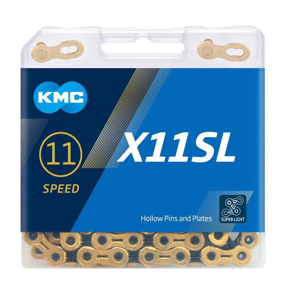 uPRISE Bikes Kmc KMC X11 SL Ti-N 118 links 11 Speed Chain - Gold/Black | Price match, 365 day return s, 18-Month Warranty, Finance Available & Free UK Delivery