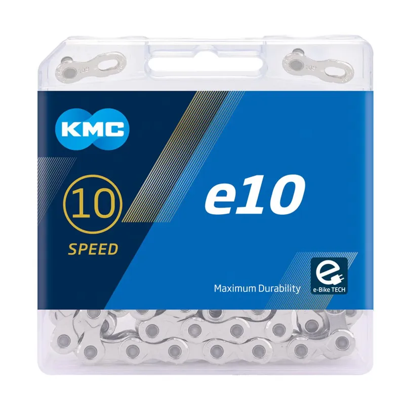KMC E10 10 Speed E-Bike Chain - 122 Links - Silver-1