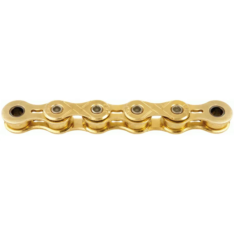 KMC X101 112 Links Single Speed Track Chain - Gold