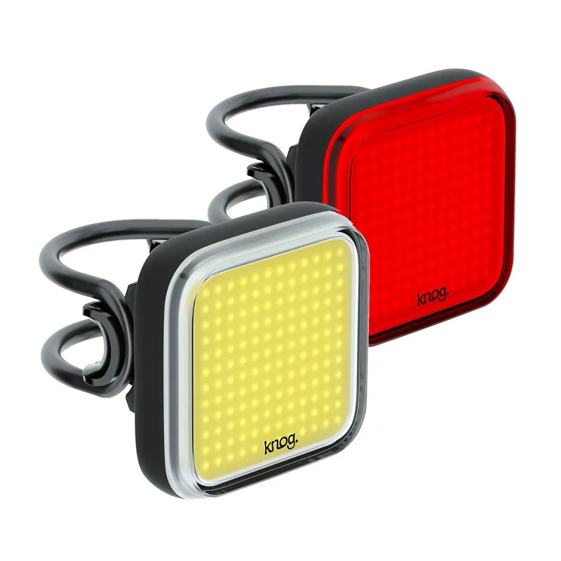 Knog Blinder Square Twinpack USB Light Set - Black-1