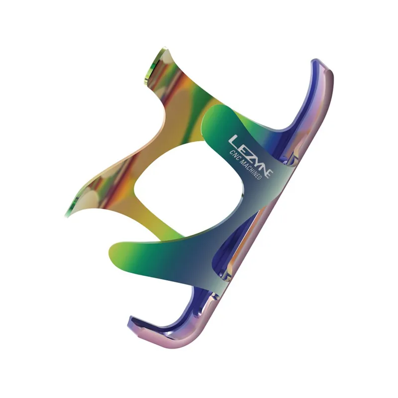 Lezyne CNC Aluminium Bottle Cage - Neo Metallic