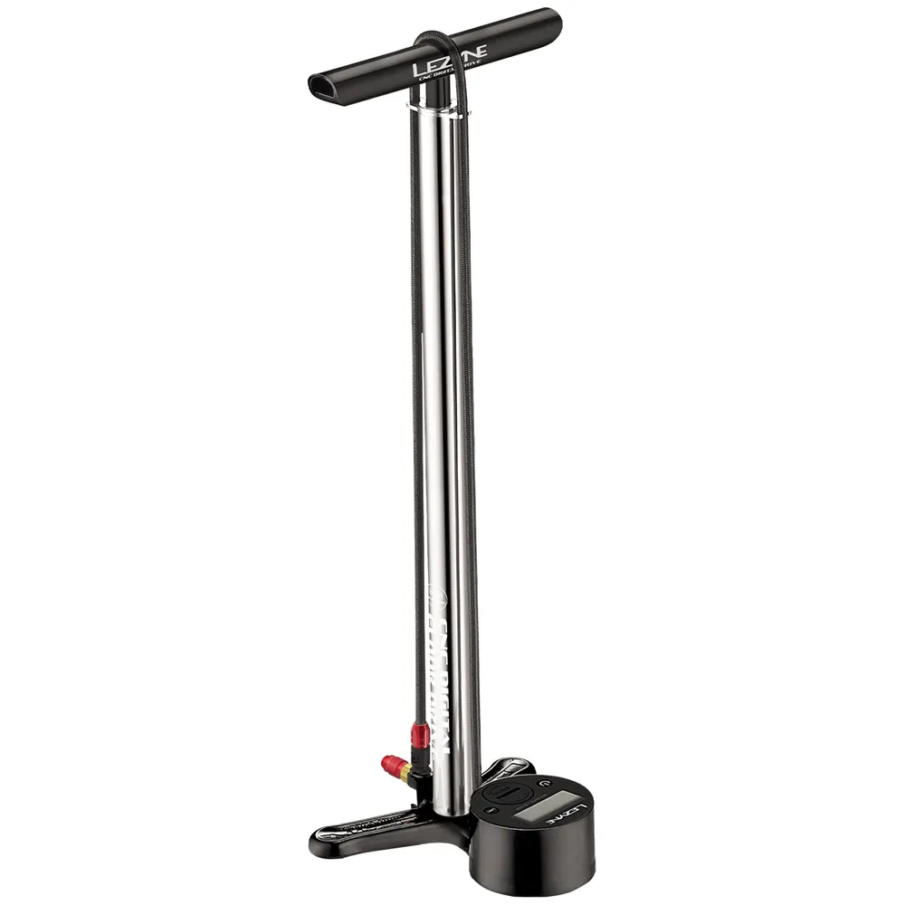 uPRISE Bikes Lezyne CNC Digital Drive 3.5 Floor Pump - Silver/Hi Gloss | Price match, 365 day return s, 18-Month Warranty, Finance Available & Free UK Delivery