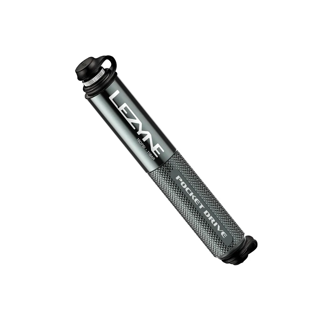 uPRISE Bikes Lezyne Pocket Drive Mini Pump - Lite Grey | Price match, 365 day return s, 18-Month Warranty, Finance Available & Free UK Delivery