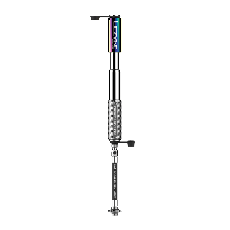 Lezyne Pocket Drive Pro Hand Pump - Neo Metallic/Silver-1