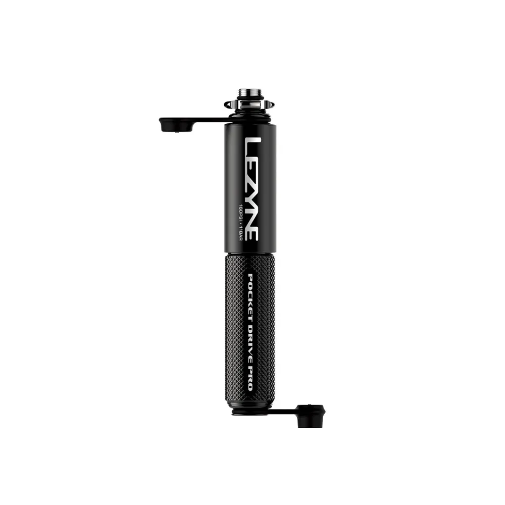 uPRISE Bikes Lezyne Pocket Drive Pro Hand Pump - Matt Black | Price match, 365 day return s, 18-Month Warranty, Finance Available & Free UK Delivery