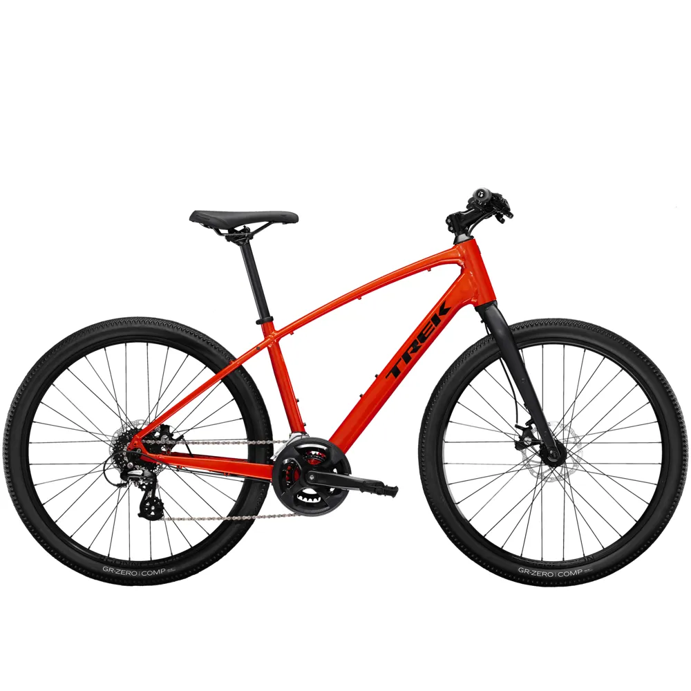 uPRISE Bikes Trek Dual Sport 1 Gen 5 Hybrid Bike - Lava | Price match, 365 day return s, 18-Month Warranty, Finance Available & Free UK Delivery