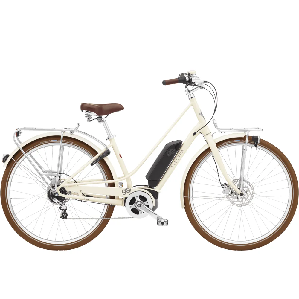 uPRISE Bikes Electra Loft Go 5i EQ Step Thru 2025 Women's Electric Hybrid Bike - Cream | Price match, 365 day return s, 18-Month Warranty, Finance Available & Free UK Delivery