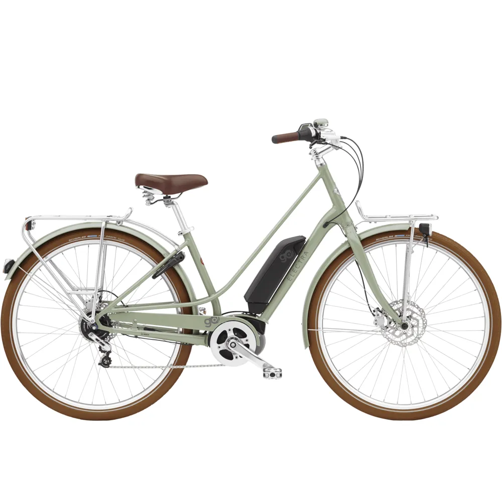 uPRISE Bikes Electra Loft Go 5i EQ Step Thru 2025 Women's Electric Hybrid Bike - Green Tea | Price match, 365 day return s, 18-Month Warranty, Finance Available & Free UK Delivery