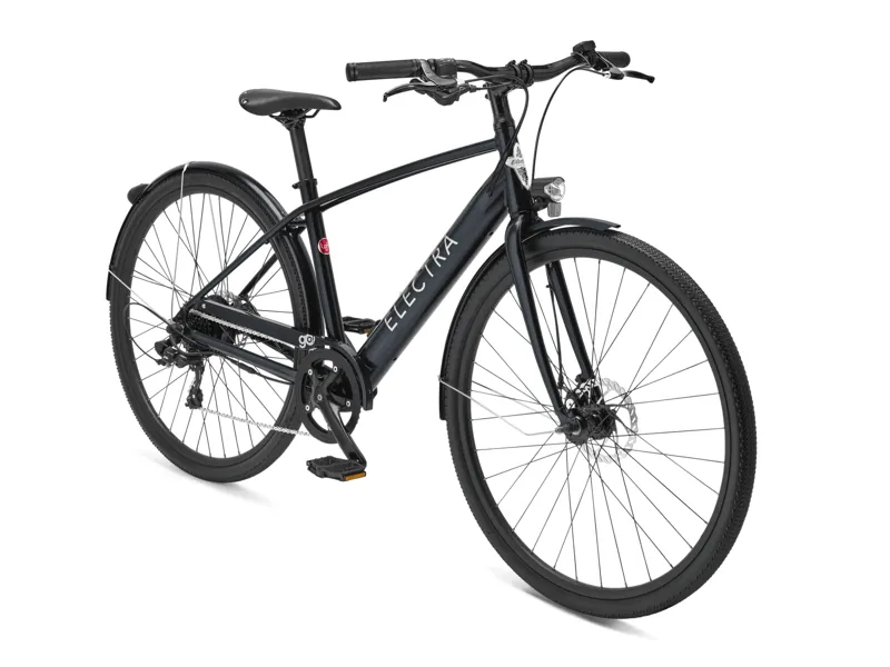 Electra Loft Go 7D EQ Step Over 2025 Electric Hybrid Bike - Black Mercury-1