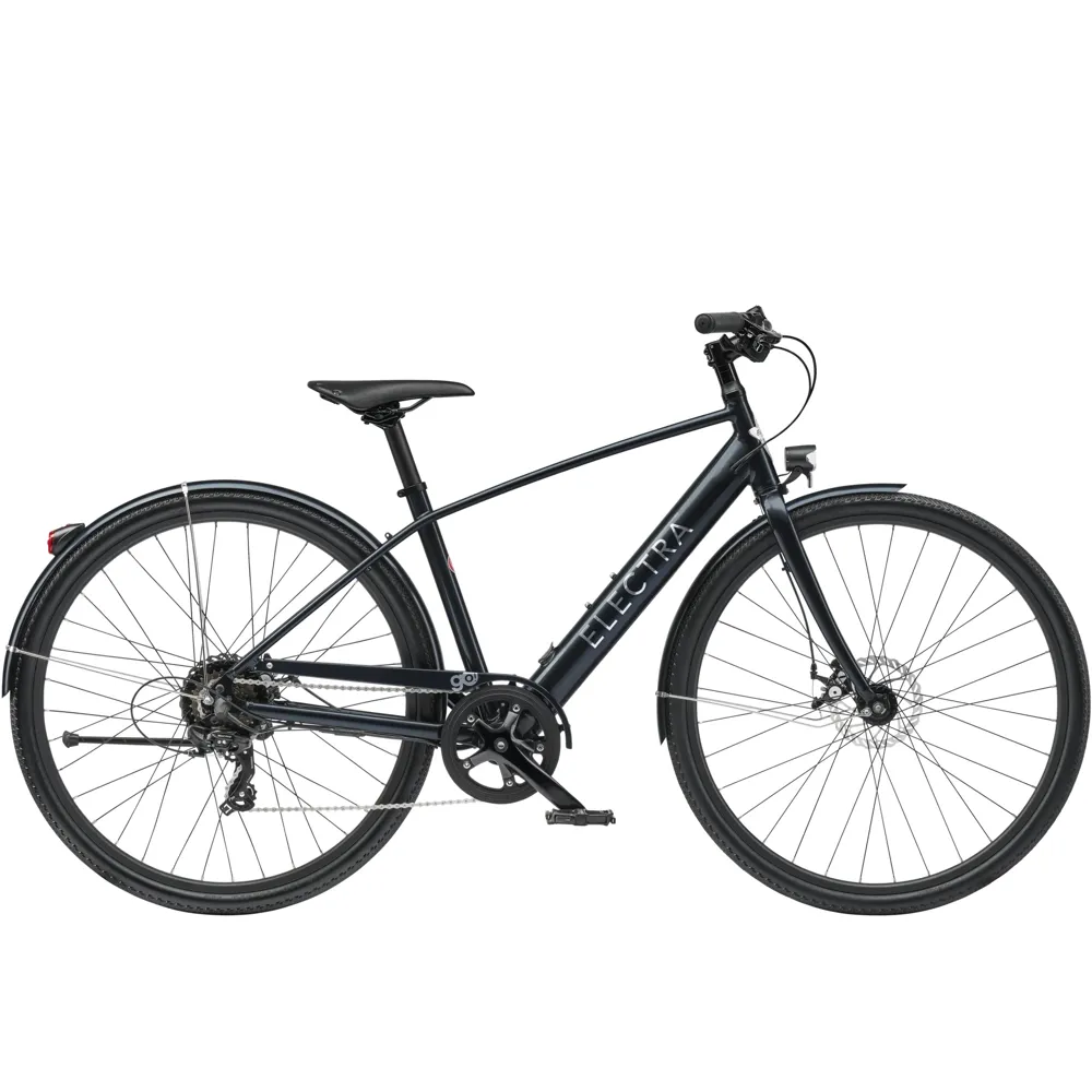 uPRISE Bikes Electra Loft Go 7D EQ Step Over 2025 Electric Hybrid Bike - Black Mercury | Price match, 365 day return s, 18-Month Warranty, Finance Available & Free UK Delivery
