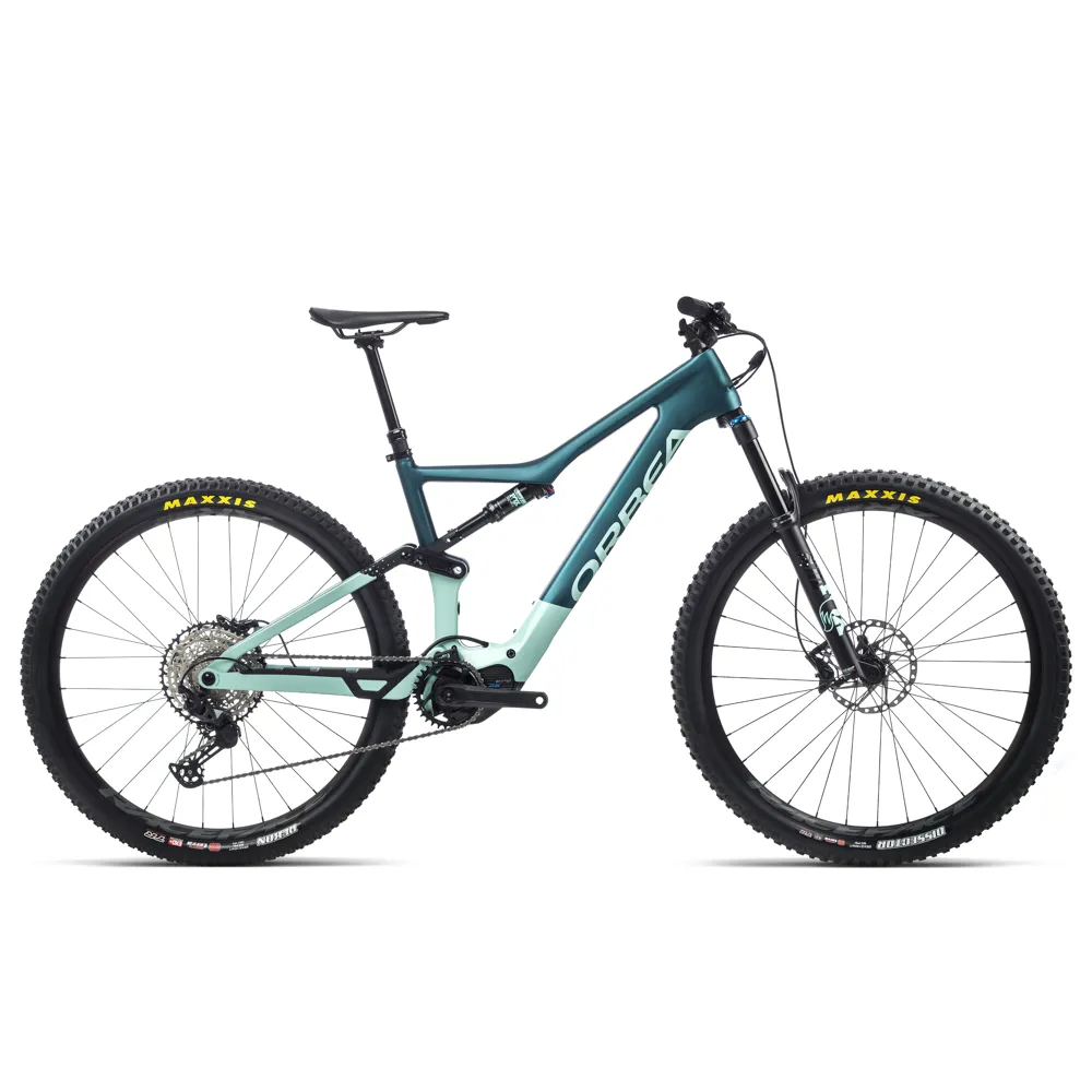 uPRISE Bikes Orbea Rise M20 29er Carbon Electric Full Sus MTB - Green/Ocean | Price match, 365 day return s, 18-Month Warranty, Finance Available & Free UK Delivery