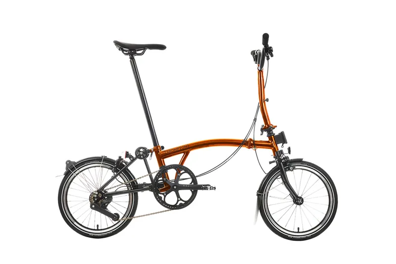 Brompton M4L P Line Urban 2024 Folding Bike - Flame Lacquer 50T