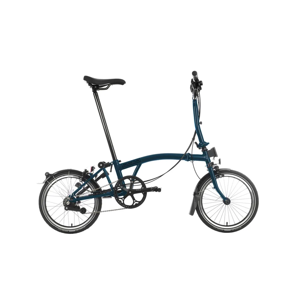 uPRISE Bikes Brompton M6L Mid Bar C Line Explore 2024 Folding Bike - Ocean Blue | Price match, 365 day return s, 18-Month Warranty, Finance Available & Free UK Delivery