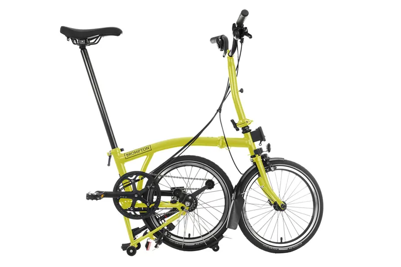 Brompton M6L Mid Bar C Line Explore 2024 Folding Bike - Yuzu Lime-1