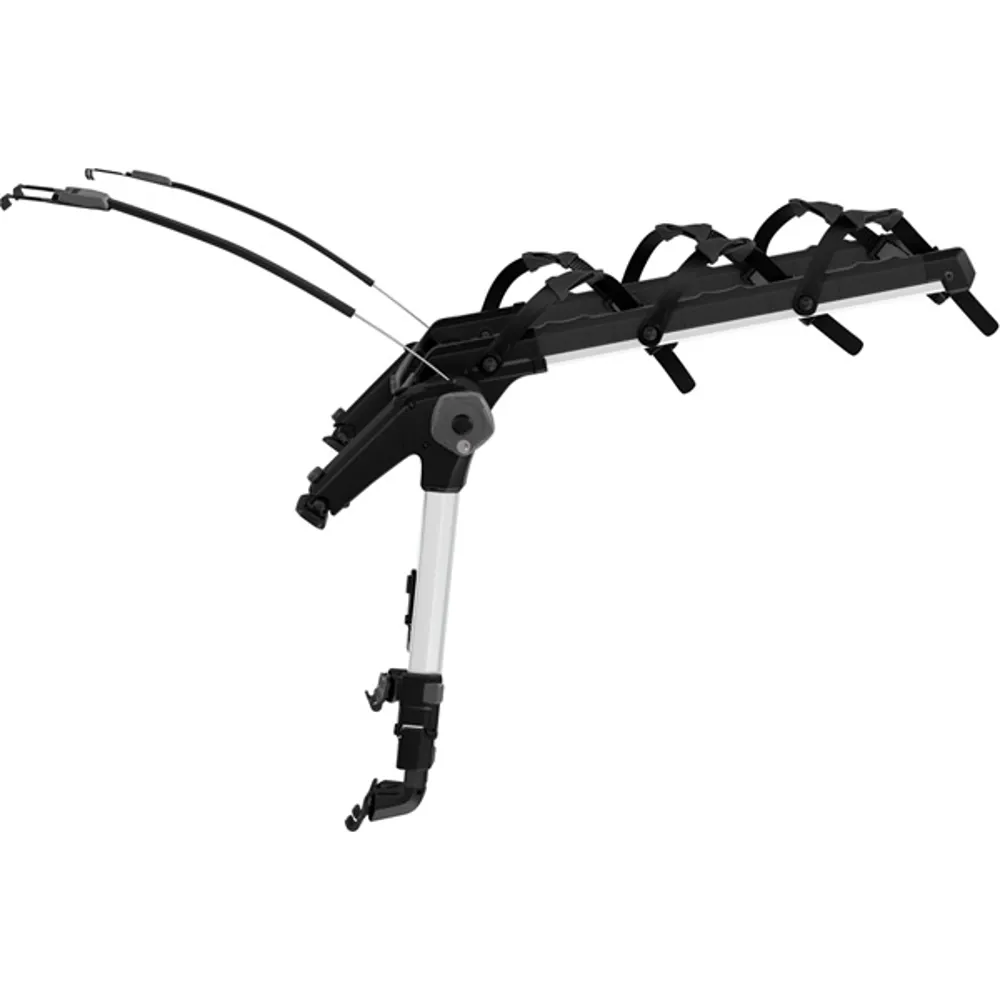 uPRISE Bikes Thule OutWay Hanging 3-Bike Boot Fit Car Cycle Carrier - Black/Silver | Price match, 365 day return s, 18-Month Warranty, Finance Available & Free UK Delivery