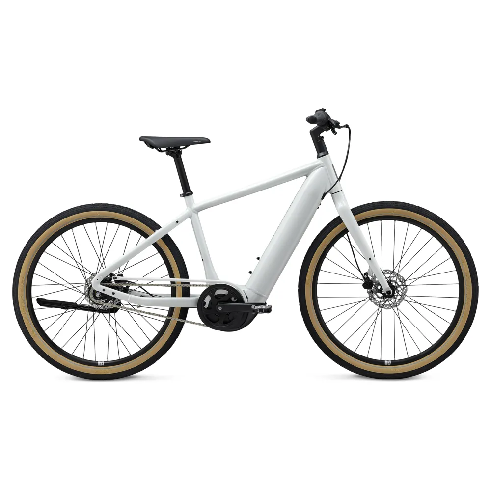 uPRISE Bikes Momentum Transend E+ 2024 Electric Hybrid Bike - Lunar | Price match, 365 day return s, 18-Month Warranty, Finance Available & Free UK Delivery