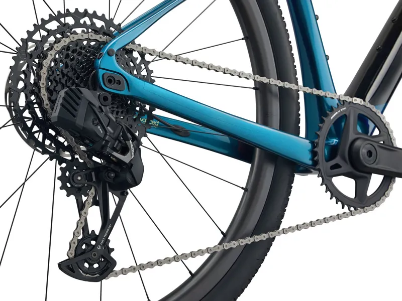 Giant Revolt X Advanced Pro 2 2024 Gravel Road Bike - Black/Sea Sparkle-2