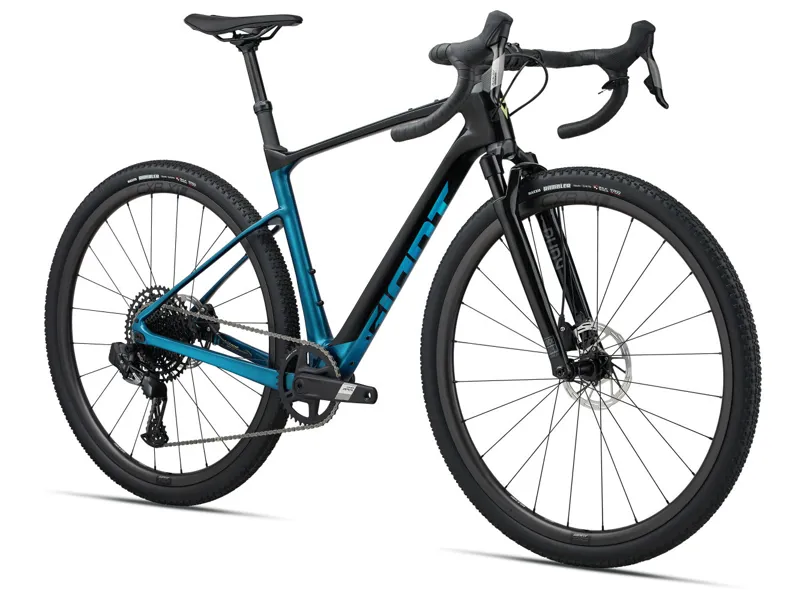 Giant Revolt X Advanced Pro 2 2024 Gravel Road Bike - Black/Sea Sparkle-1