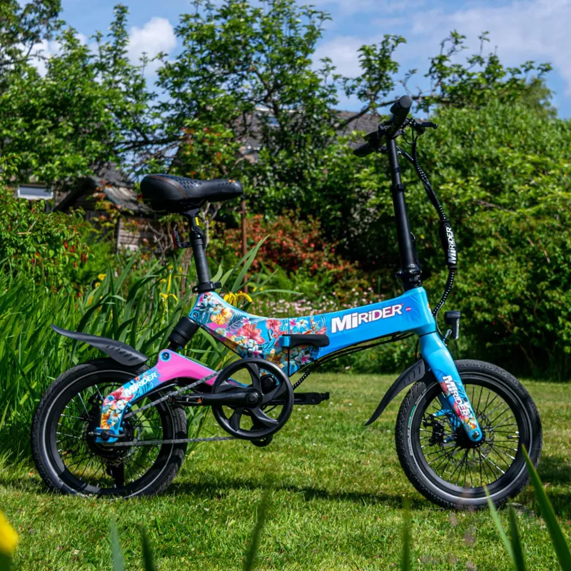 Mirider One Folding Electric Bike - Flora Edition