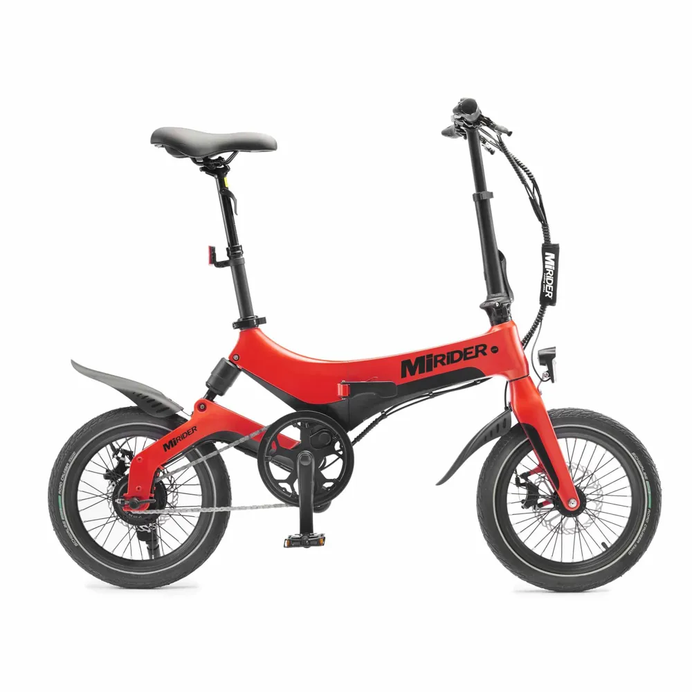 uPRISE Bikes Mirider MiRider One Folding Electric Bike - Eclipse Red | Price match, 365 day return s, 18-Month Warranty, Finance Available & Free UK Delivery