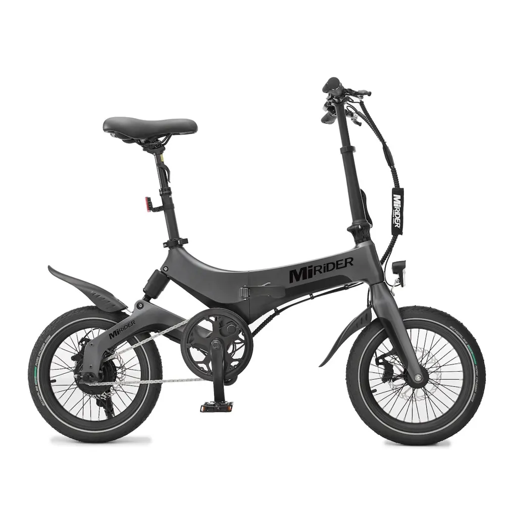 uPRISE Bikes Mirider MiRider One Folding Electric Bike - Onyx Grey | Price match, 365 day returns, 18-Month Warranty, Finance Available & Free UK Delivery