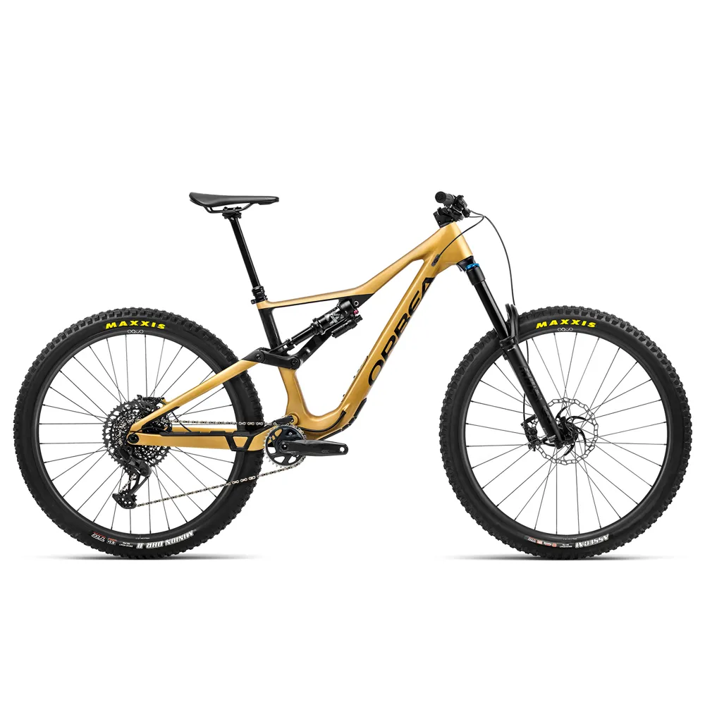 uPRISE Bikes Orbea Rallon M10 29er Full Suspension MTB - Golden Sand/Black | Price match, 365 day return s, 18-Month Warranty, Finance Available & Free UK Delivery