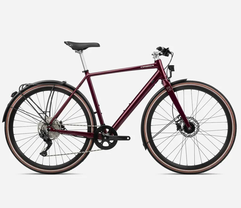 Orbea Carpe 10 2023 Hybrid Bike - Metallic Dark Red
