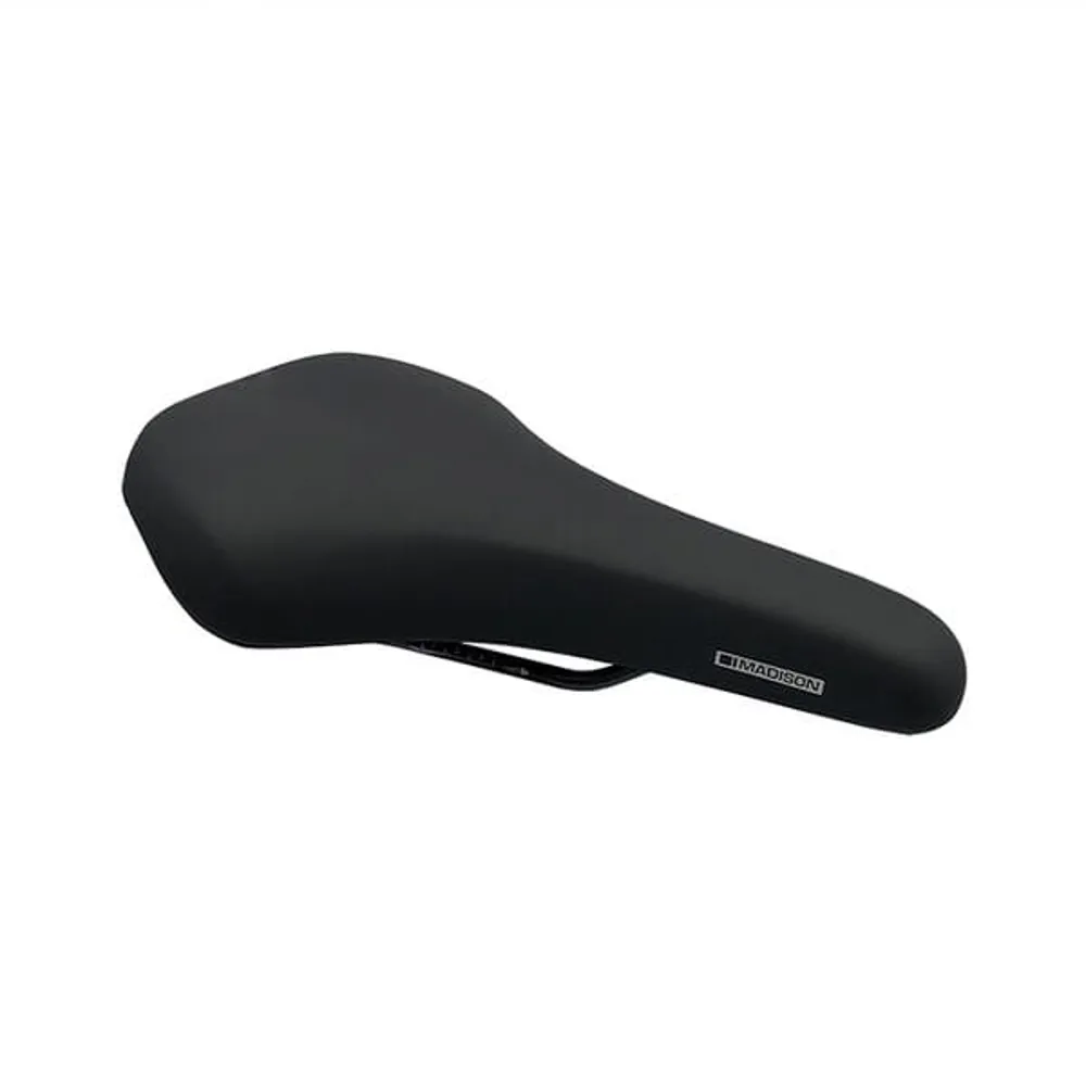 uPRISE Bikes Madison Freewheel U100 Comfort Saddle - 158mm x 275mm - Black | Price match, 365 day return s, 18-Month Warranty, Finance Available & Free UK Delivery