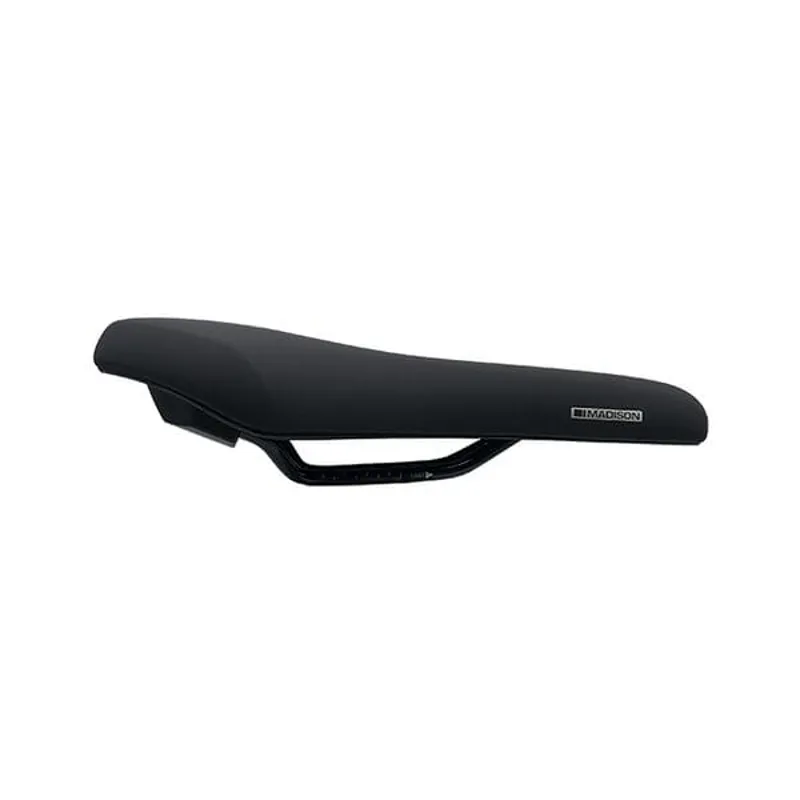 Madison Freewheel U100 Comfort Saddle - 158mm x 275mm - Black-1