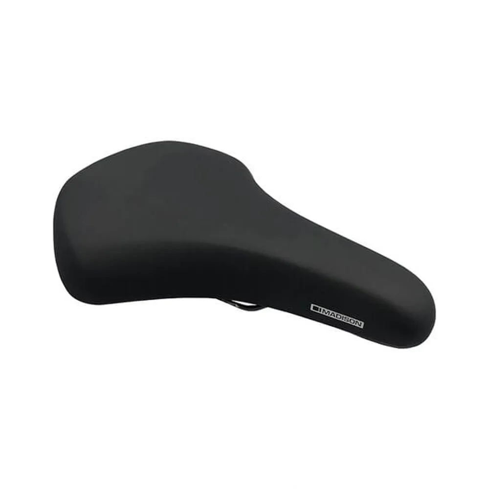 uPRISE Bikes Madison Freewheel U300 Comfort Saddle - 202mm x 268mm - Black | Price match, 365 day return s, 18-Month Warranty, Finance Available & Free UK Delivery