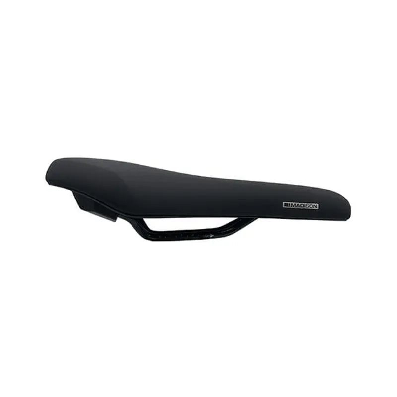 Madison Freewheel U100 Gelcel Comfort Saddle - 158mm x 275mm - Black-1